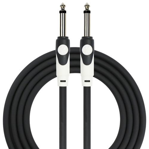 Kirlin 20FT LightGear Instrument Cable with 1/4" Mono Plugs, 20 Gauge, PVC Jacket, 90% Spiral Shielding, Limited Lifetime Warranty
