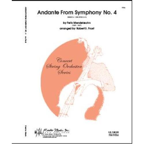 Andante From Symphony No 4 Arr Frost So Score/Parts