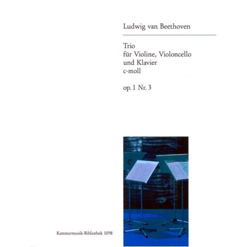 Beethoven - Piano Trio C Min Op 1 No 3 Violin/Vc/Piano (Music Score/Parts/CD-Rom) Book