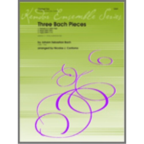 Bach Pieces 3 Arr Contorno Clarinet Trio (Softcover Book)