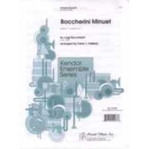Boccherini Minuet Arr Halferty Clarinet Quartet Book