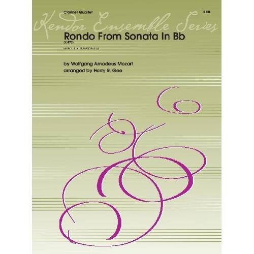 Rondo From Sonata K 570 B Flat Arr Gee 4Cla