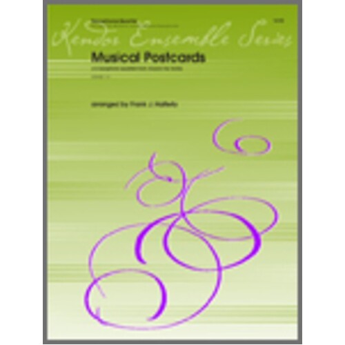 Musical Postcards Arr Halferty Aatb Sax Quartet (Music Score/Parts) Book