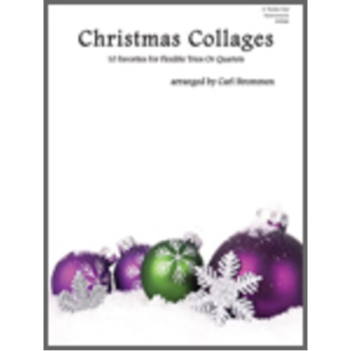 Christmas Collages C Bass Clef Instruments (Softcover Book)