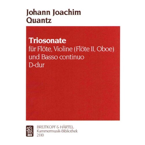 Trio Sonata D Flute Violin Bc Book
