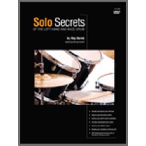 Solo Secrets for Left Hand and Bass Drum BK/DVD by Roy Burns