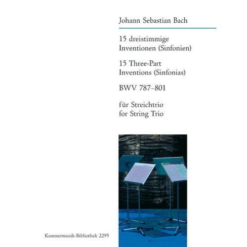 Inventions Three Part Arr Link String Trio Book