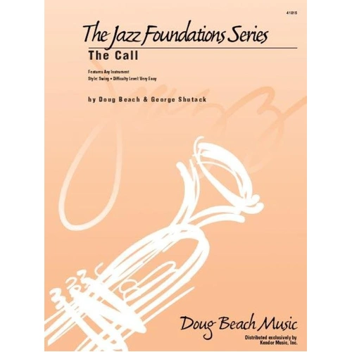 Call the Je SC/PTS - Medium Swing Chart by Doug Beach and George Shutack, features solo parts, chord changes, and rhythm section notation.