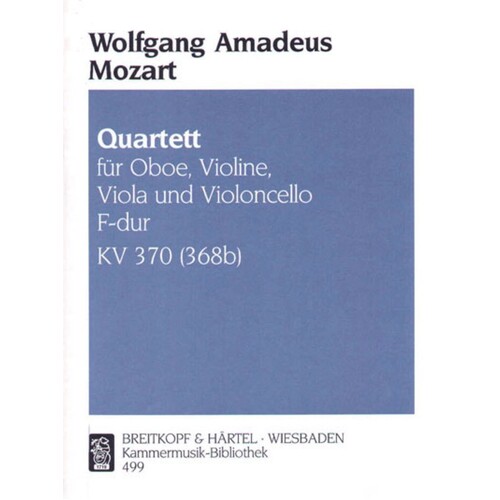 Quartet F Oboe Violin Viola Vlo Book
