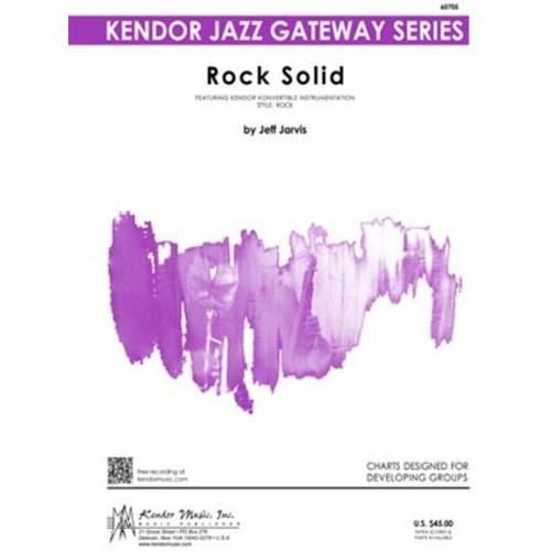 Rock Solid by Jeff Jarvis for Standard Jazz Ensemble with Optional Instruments