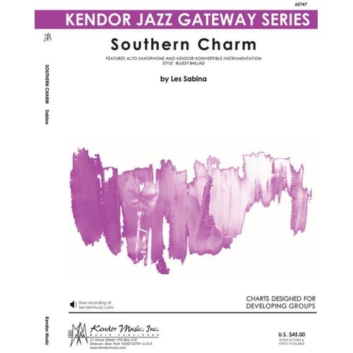 Southern Charm Jazz Ballad for Alto Saxophone by Les Sabina