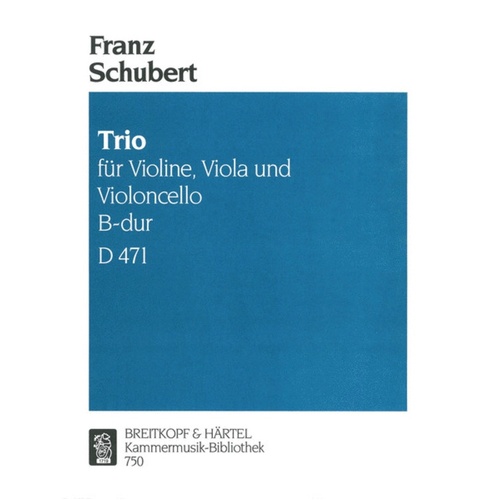 String Trio B Flat D471 Book