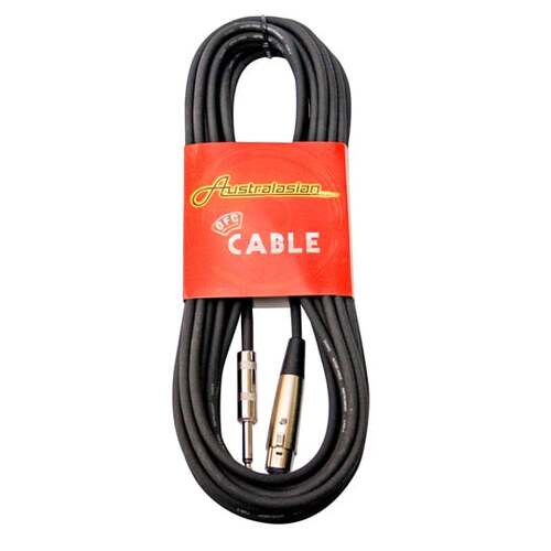 AMS KMC20 020 Ft Mic Cable Black Female Xlr - Male Jack