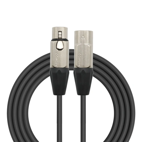 Kirlin 10FT XLR to XLR Microphone Cable [KMP480-10] - 24 Gauge, PVC Jacket, Copper Shielding, 3 Pin Male to Female, 5-Year Warranty