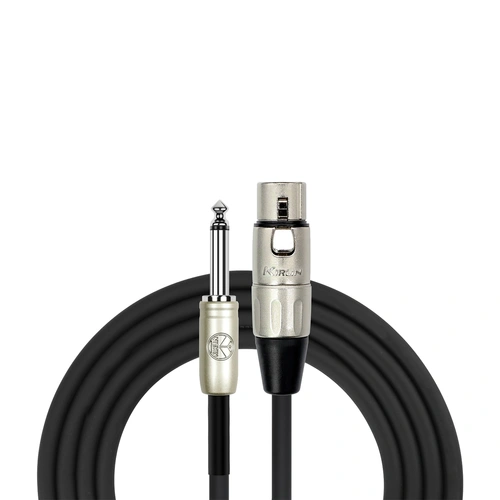 Kirlin 3Ft XLR Female to 1/4" Mono Plug Microphone Cable KMP482PR-3