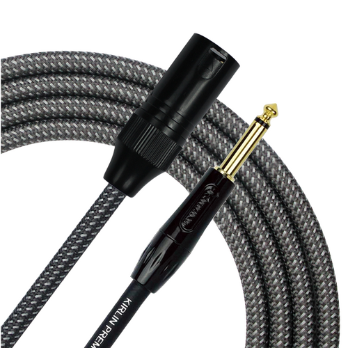 Kirlin 10ft Premium Plus XLR Male to Jack Microphone Patch Cable KMWB271BFG-10