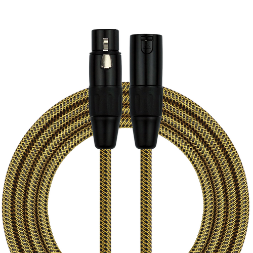 Kirlin 20ft Entry Woven Tweed XLR Male to XLR Female Microphone Cable KMWC270PBYA-20