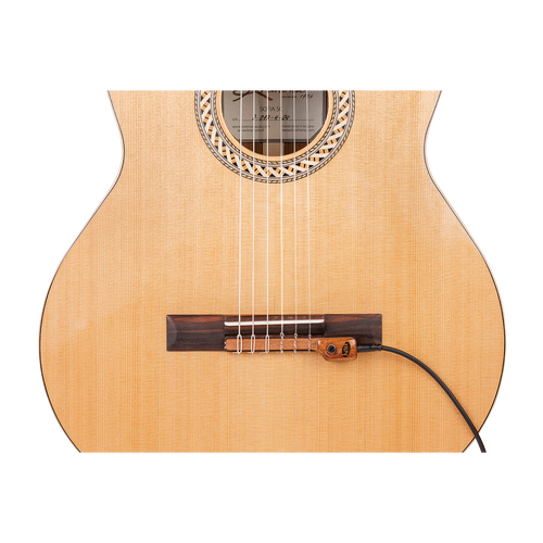 KNA NG-2 Classical Guitar Pickup with Volume Control and Mahogany Case
