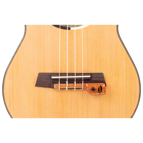 KNA UK-2 Ukulele Pickup with Volume Control and Mahogany Case
