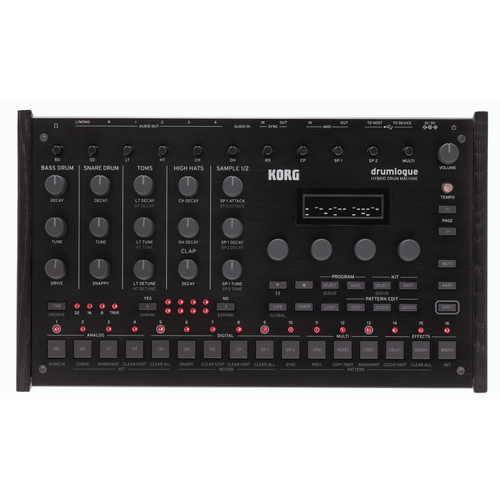 Korg Drumlogue Hybrid Drum Machine with Analog Circuits and Front Panel Controls