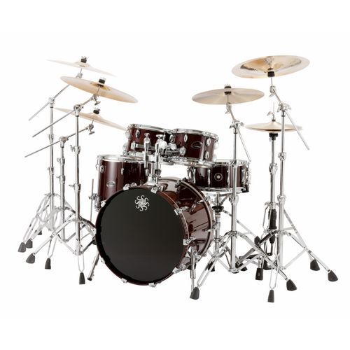Sakae Evolved Maple 20" 4-Piece Shell Pack - Wine Finish with Tom Mount