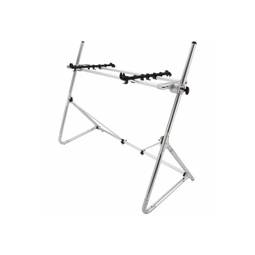 Korg Stand for Grandstage Piano - Standard-M-SV, Adjustable Chrome-Plated Steel, Portable, Supports 73/76-Note Keyboards
