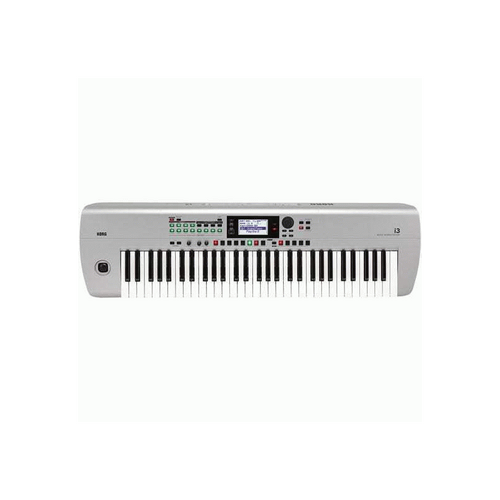 Korg i3 61-Key Music Workstation Silver with 800 Sounds, 270 Styles, and 16-Track Sequencer
