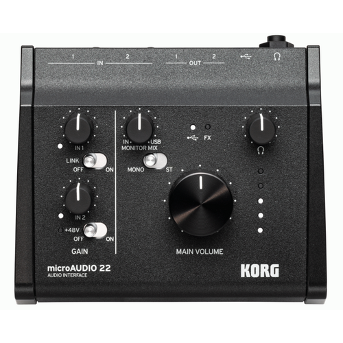 Korg microAUDIO 22 USB Audio Interface 2 In 2 Out
