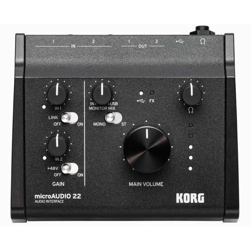 Korg microAUDIO 22 2 In 2 Out USB Audio Interface
