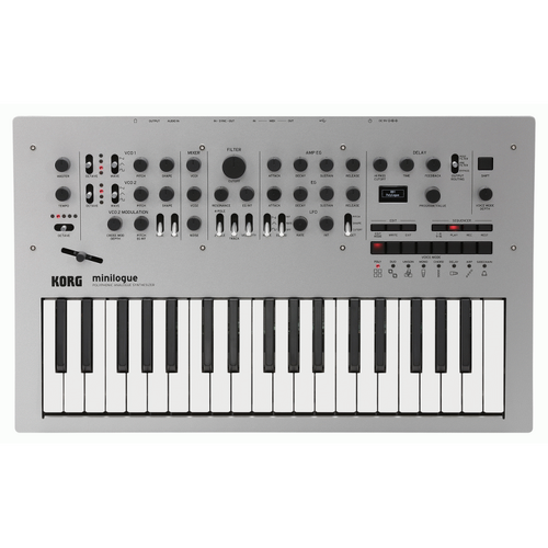 Korg minilogue 37-Key Polyphonic Analog Synthesizer with Step Sequencer and Tape-Style Delay