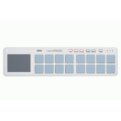 KORG NanoPad2 Compact Drum Pad Controller with 16 Dynamic Pads and X-Y Touchpad