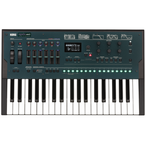 KORG OPSIX MK2 37-Key FM Synthesizer with 64 Voices, Operator Mixer, Effects Processing, 16-Step Sequencer, and Free Librarian Software