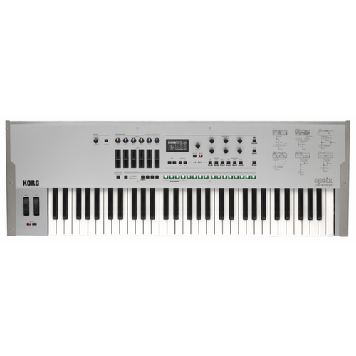 KORG OPSIX SE 61-Key FM Synth with Hard Case - Limited Edition Platinum