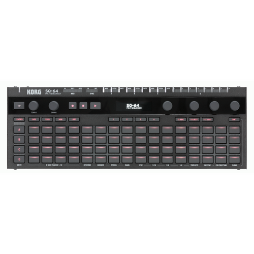 KORG SQ-64 Polyphonic Step Sequencer with 64 Step Pad Matrix and Multiple Connectivity Options