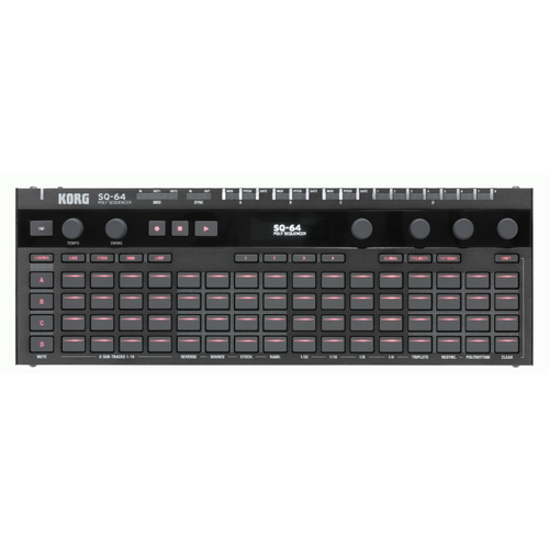 KORG SQ-64 Polyphonic Step Sequencer with 64 Step Pad Matrix and Multiple Connectivity Options