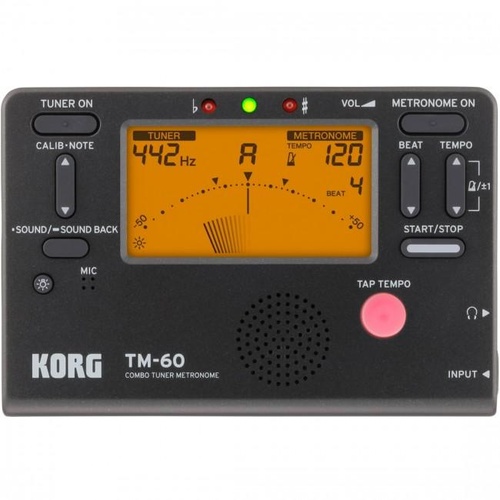 Korg TM-60BK Advanced Tuner Combo Black