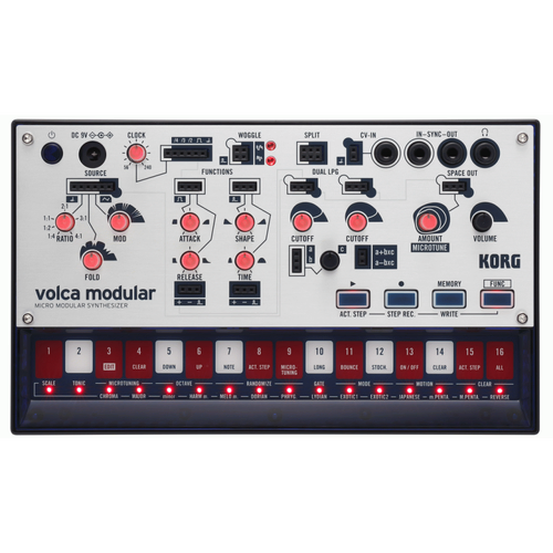 Korg Volca Modular Synthesizer with 8 Modules and 50 Patch Points