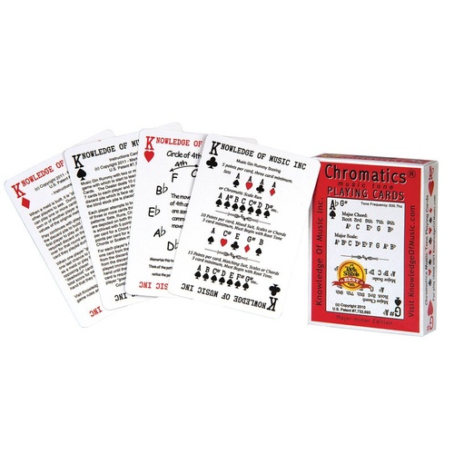 Playing Cards Chromatics Music Knowledge Single Book