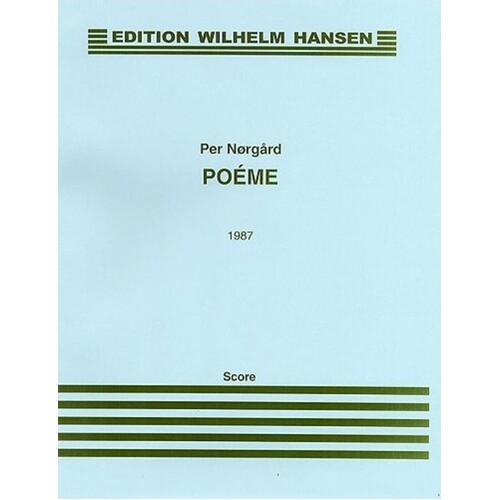 Norgard Poeme Marimba/Percussion Book
