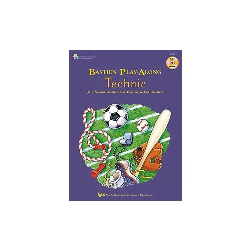 Playalong Technic Book/CD Level 1 for Piano - 35 Exercises, Accompaniment Tracks, 32 Pages