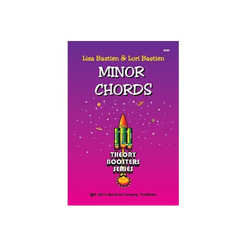 Minor Chords Theory Boosters by Neil A. Kjos Music Company, 32 pages, Theory & Manuscript category