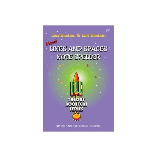 More Lines and Space Note Speller Theory Booster by Neil A. Kjos Music Company, 32 Pages