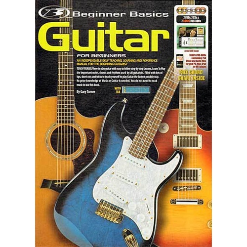 Beginner Basics Guitar Book/CD(2)/DVD(2)/DVD-Rom(2) Book