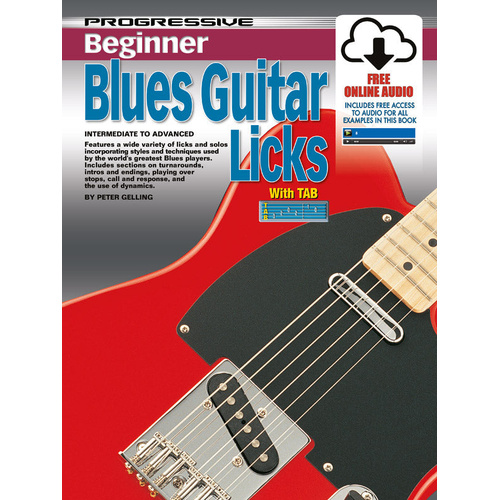 Progressive Beginner Blues Guitar Licks Book
