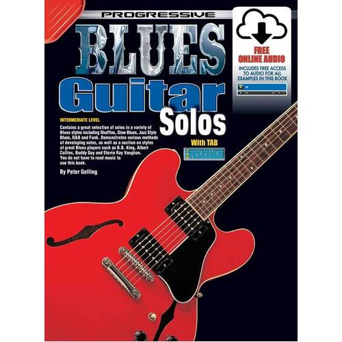 Progressive Blues Guitar Solos Book with Online Audio Access