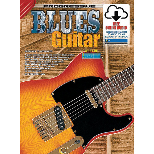 Progressive Blues Guitar Book with Online Video & Audio Access
