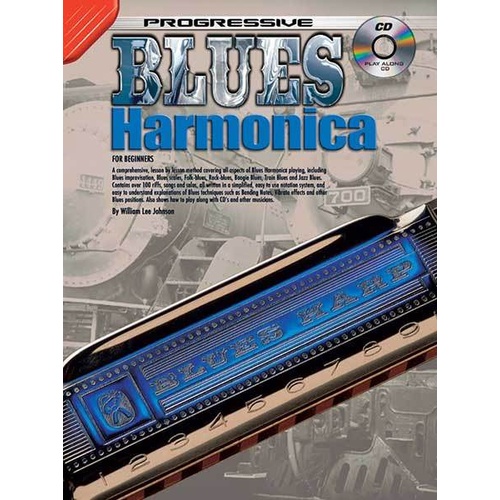 Progressive Blues Harmonica Book and CD with Riffs, Songs, and Solos
