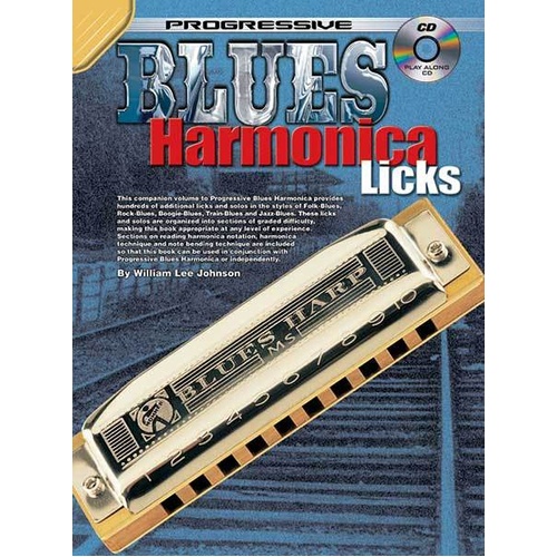 Progressive Blues Harmonica Licks Book with CD
