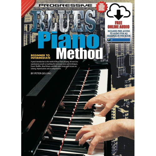 Progressive Blues Piano Method Book with Online Audio Access
