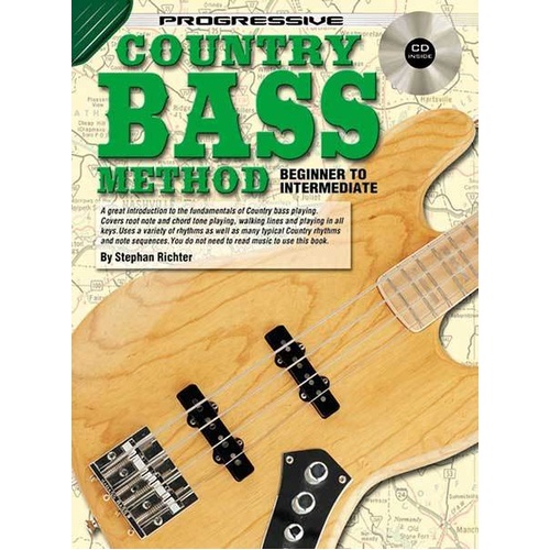 Progressive Country Bass Book with CD